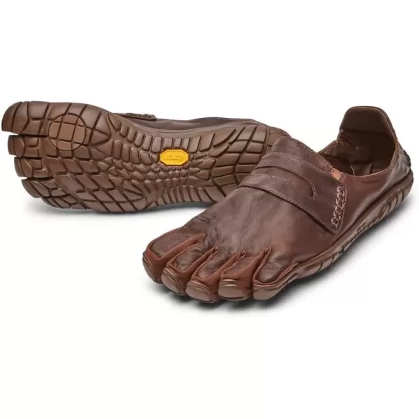 imageVibram Mens FiveFingers CVT Leather Minimalist Casual Walking ShoeBrown