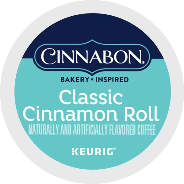 Cinnabon Classic Cinnamon Roll Keurig SingleServe KCup Pods Light Roast Coffee 72 Count 6 Packs of 12Classic Cinnamon Roll 12 Count Pack of 6