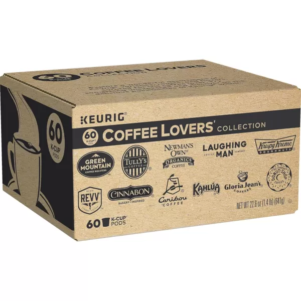 Keurig Coffee Lovers Collection Variety Pack SingleServe Coffee KCup Pods Sampler 60 CountBreakfast Blend 60 Count Pack of 1