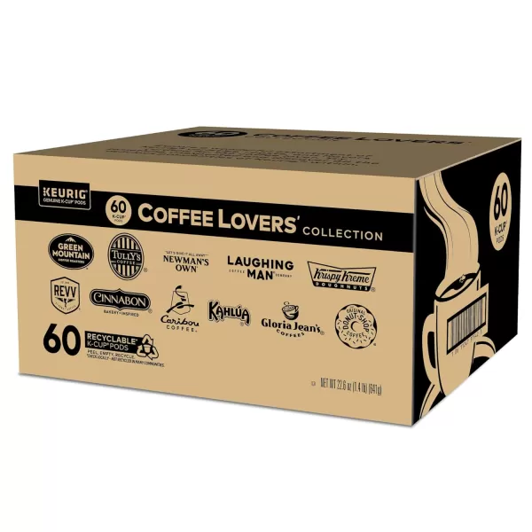 Keurig Coffee Lovers Collection Variety Pack SingleServe Coffee KCup Pods Sampler 60 CountBreakfast Blend 60 Count Pack of 1