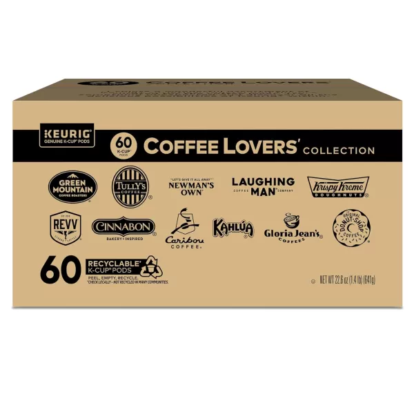 Keurig Coffee Lovers Collection Variety Pack SingleServe Coffee KCup Pods Sampler 60 CountBreakfast Blend 60 Count Pack of 1