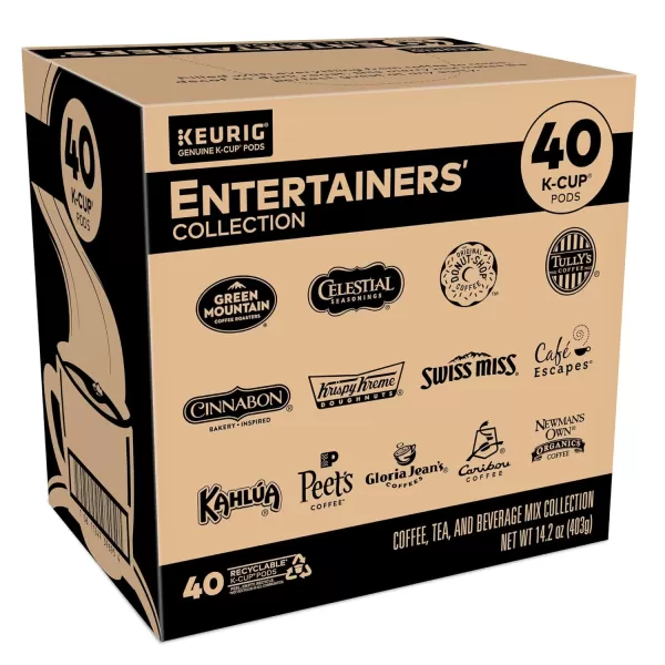 Keurig Entertainers Collection Variety Pack SingleServe KCup Pods 40 CountEntertainers Collection Variety 40 Count Pack of 1