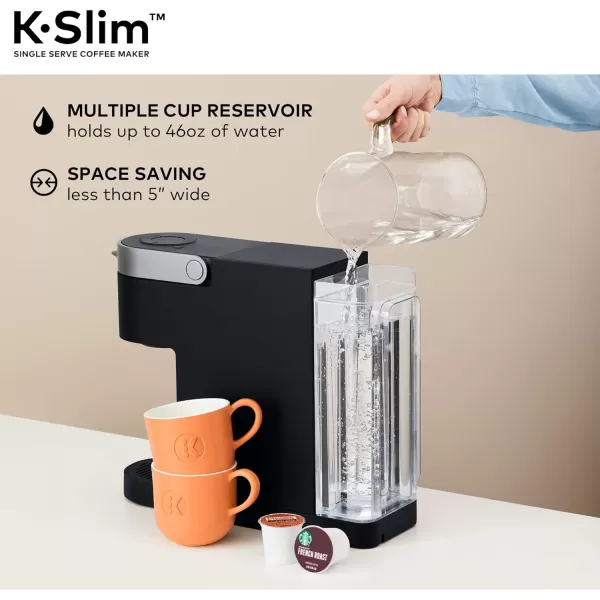 Keurig K Slim Single Serve KCup Pod Coffee Maker Multistream Technology Scarlet RedBlack Coffee Maker