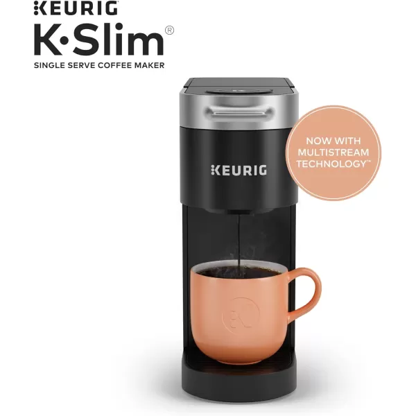 Keurig K Slim Single Serve KCup Pod Coffee Maker Multistream Technology Scarlet RedBlack Coffee Maker