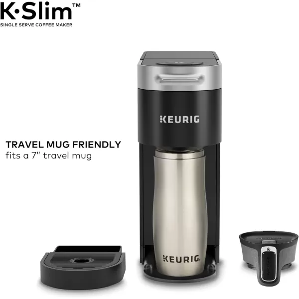 Keurig K Slim Single Serve KCup Pod Coffee Maker Multistream Technology Scarlet RedBlack Coffee Maker