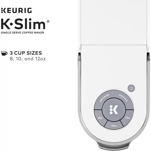 Keurig K Slim Single Serve KCup Pod Coffee Maker Multistream Technology Scarlet RedWhite Coffee Maker