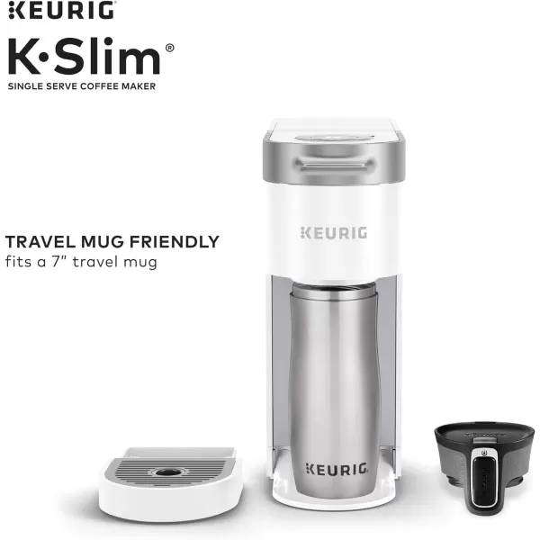 Keurig K Slim Single Serve KCup Pod Coffee Maker Multistream Technology Scarlet RedWhite Coffee Maker