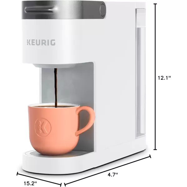 Keurig K Slim Single Serve KCup Pod Coffee Maker Multistream Technology Scarlet RedWhite Coffee Maker