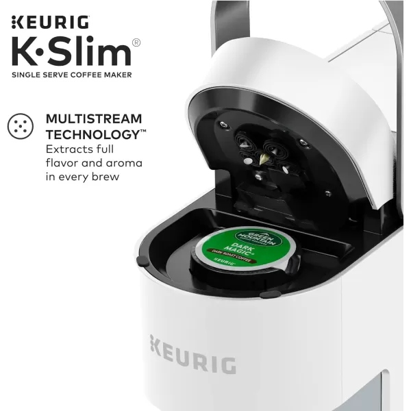 Keurig K Slim Single Serve KCup Pod Coffee Maker Multistream Technology Scarlet RedWhite Coffee Maker