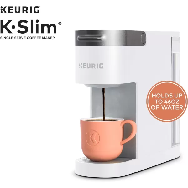 Keurig K Slim Single Serve KCup Pod Coffee Maker Multistream Technology Scarlet RedWhite Coffee Maker