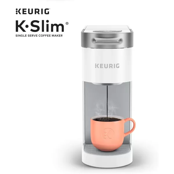 Keurig K Slim Single Serve KCup Pod Coffee Maker Multistream Technology Scarlet RedWhite Coffee Maker