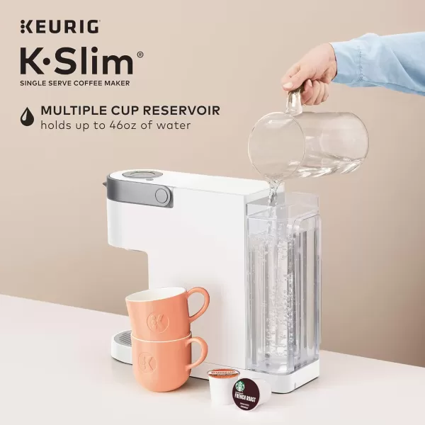 Keurig K Slim Single Serve KCup Pod Coffee Maker Multistream Technology Scarlet RedWhite Coffee Maker