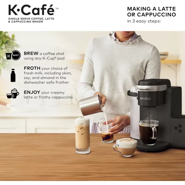 Keurig KCaf Coffee Maker Single Serve KCup Pod Coffee Latte and Cappuccino Maker Charcoal and Espresso Roast KCup Pod Variety Pack 24 CountKeurig KCaf Coffee Maker Single Serve KCup Pod Coffee Latte and Cappuccino Maker Charcoal and Espresso Roast KCup Pod Variety Pack 24 Count