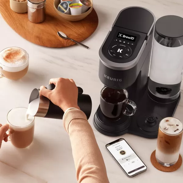 Keurig KCafe SMART Single Serve KCup Pod Coffee Latte and Cappuccino Maker BlackKeurig KCafe SMART Single Serve KCup Pod Coffee Latte and Cappuccino Maker Black