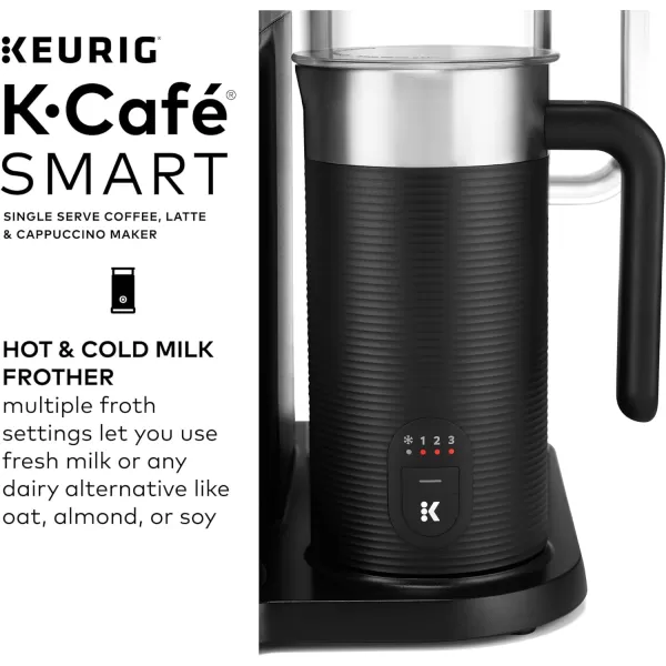 Keurig KCafe SMART Single Serve KCup Pod Coffee Latte and Cappuccino Maker BlackKeurig KCafe SMART Single Serve KCup Pod Coffee Latte and Cappuccino Maker Black