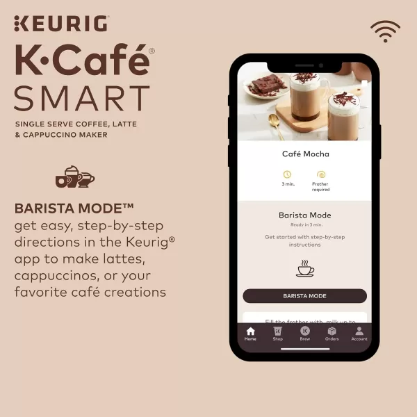 Keurig KCafe SMART Single Serve KCup Pod Coffee Latte and Cappuccino Maker BlackKeurig KCafe SMART Single Serve KCup Pod Coffee Latte and Cappuccino Maker Black