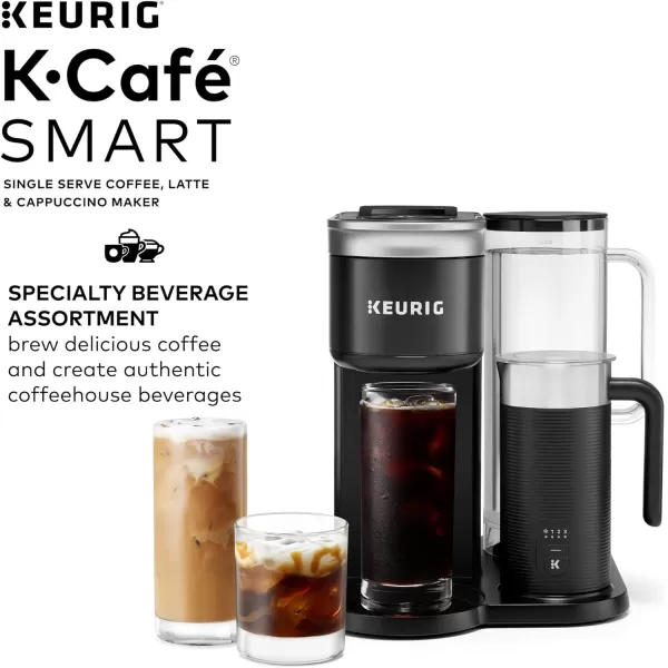 Keurig KCafe SMART Single Serve KCup Pod Coffee Latte and Cappuccino Maker BlackKeurig KCafe SMART Single Serve KCup Pod Coffee Latte and Cappuccino Maker Black