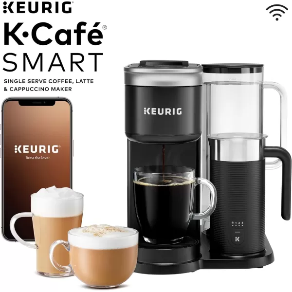 Keurig KCafe SMART Single Serve KCup Pod Coffee Latte and Cappuccino Maker BlackKeurig KCafe SMART Single Serve KCup Pod Coffee Latte and Cappuccino Maker Black