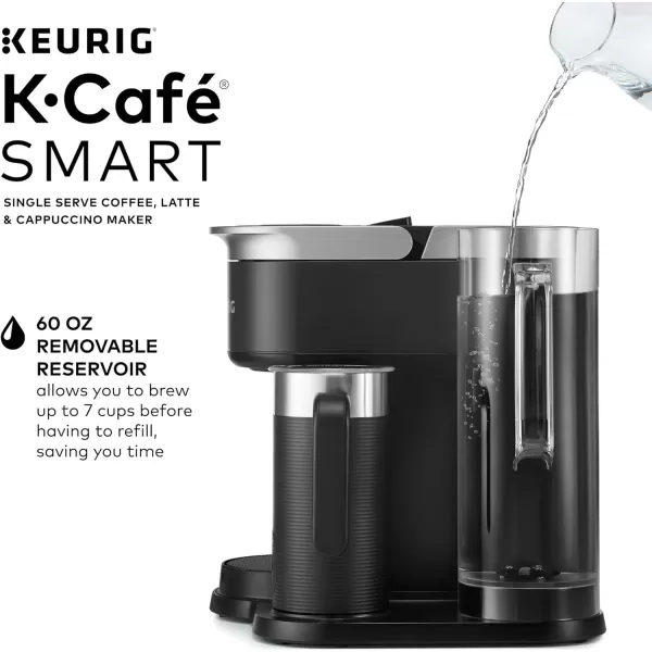 Keurig KCafe SMART Single Serve KCup Pod Coffee Latte and Cappuccino Maker BlackKeurig KCafe SMART Single Serve KCup Pod Coffee Latte and Cappuccino Maker Black