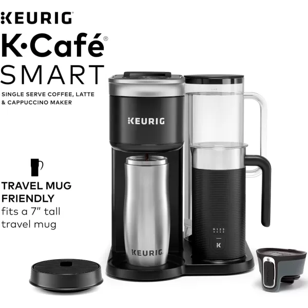 Keurig KCafe SMART Single Serve KCup Pod Coffee Latte and Cappuccino Maker BlackKeurig KCafe SMART Single Serve KCup Pod Coffee Latte and Cappuccino Maker Black