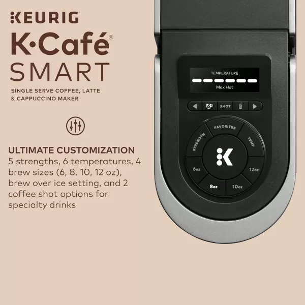 Keurig KCafe SMART Single Serve KCup Pod Coffee Latte and Cappuccino Maker BlackKeurig KCafe SMART Single Serve KCup Pod Coffee Latte and Cappuccino Maker Black