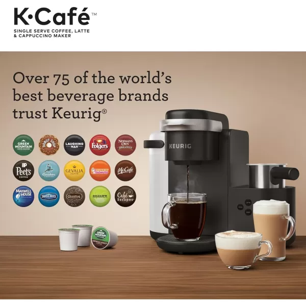 Keurig KCafe Single Serve KCup Coffee Latte and Cappuccino Maker Dark CharcoalDark Charcoal