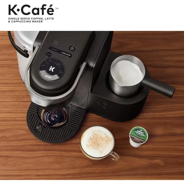 Keurig KCafe Single Serve KCup Coffee Latte and Cappuccino Maker Dark CharcoalDark Charcoal