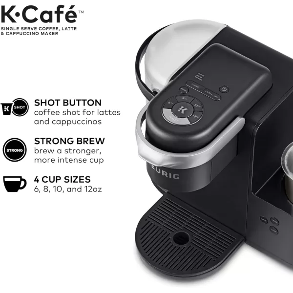 Keurig KCafe Single Serve KCup Coffee Latte and Cappuccino Maker Dark CharcoalDark Charcoal