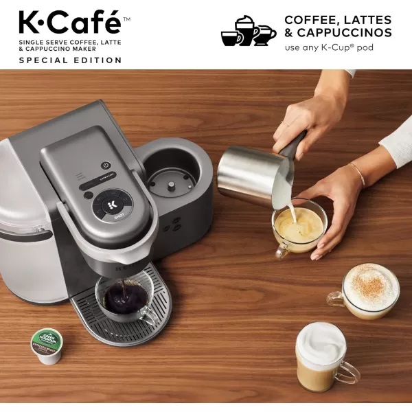 Keurig KCafe Special Edition Single Serve KCup Pod Coffee Latte and Cappuccino Maker NickelKCaf Special Edition  Eight OClock