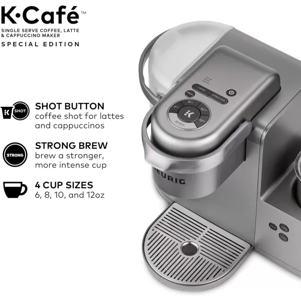 Keurig KCafe Special Edition Single Serve KCup Pod Coffee Latte and Cappuccino Maker NickelKCaf Special Edition  Eight OClock