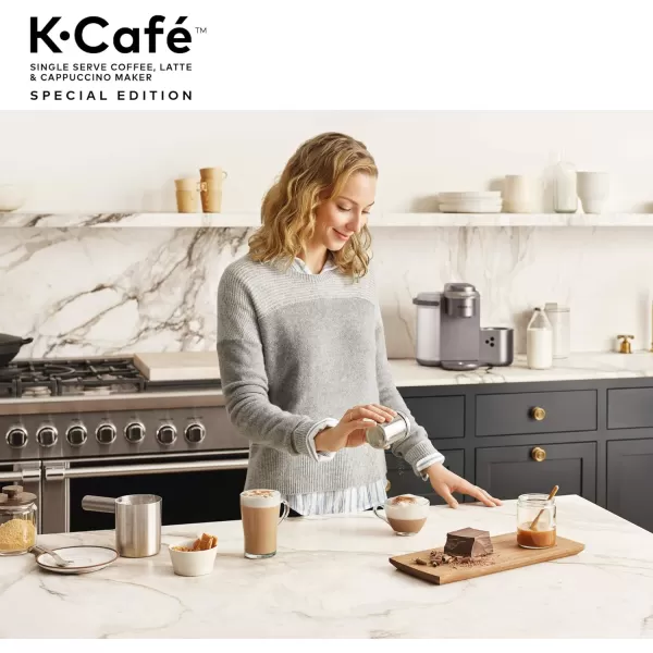 Keurig KCafe Special Edition Single Serve KCup Pod Coffee Latte and Cappuccino Maker NickelNickel