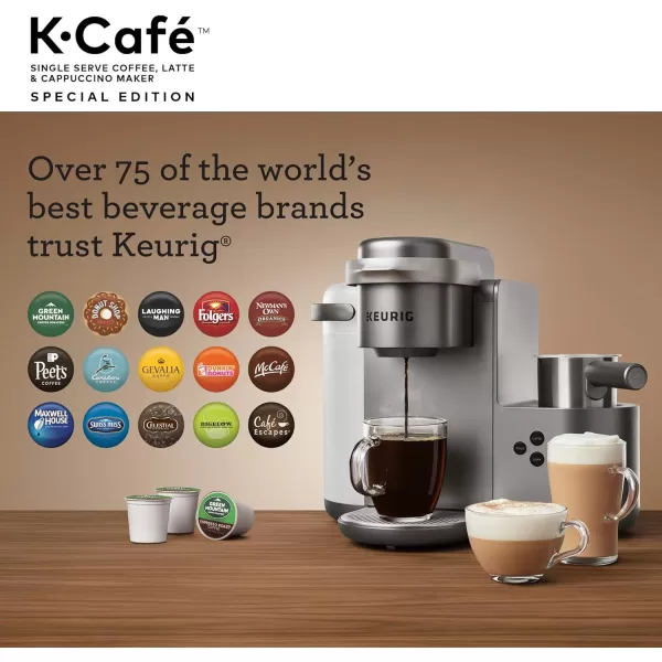 Keurig KCafe Special Edition Single Serve KCup Pod Coffee Latte and Cappuccino Maker NickelNickel