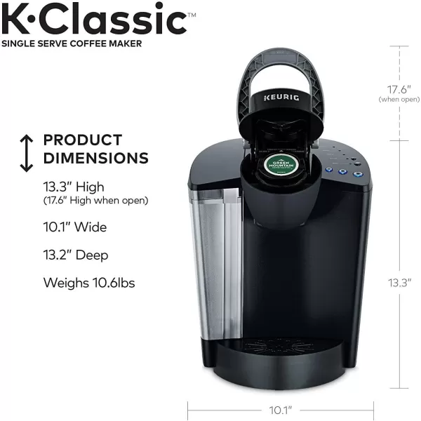 Keurig KClassic Coffee Maker Single Serve KCup Pod Coffee Brewer Black and Under Brewer Storage Drawer Holds up to 36 Keurig KCup Pods BlackKeurig KClassic Coffee Maker Single Serve KCup Pod Coffee Brewer Black and Under Brewer Storage Drawer Holds up to 36 Keurig KCup Pods Black