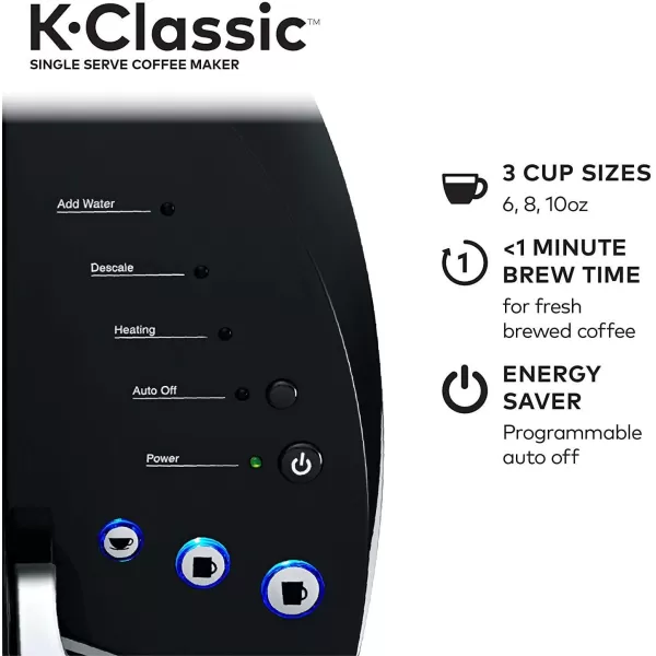 Keurig KClassic Coffee Maker Single Serve KCup Pod Coffee Brewer Black and Under Brewer Storage Drawer Holds up to 36 Keurig KCup Pods BlackKeurig KClassic Coffee Maker Single Serve KCup Pod Coffee Brewer Black and Under Brewer Storage Drawer Holds up to 36 Keurig KCup Pods Black