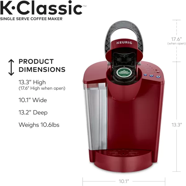 Keurig KClassic Coffee Maker Single Serve KCup Pod Coffee Brewer Rhubarb and Keurig Coffee Lovers Collection KCup Pods 40 CountKeurig KClassic Coffee Maker Single Serve KCup Pod Coffee Brewer Rhubarb and Keurig Coffee Lovers Collection KCup Pods 40 Count