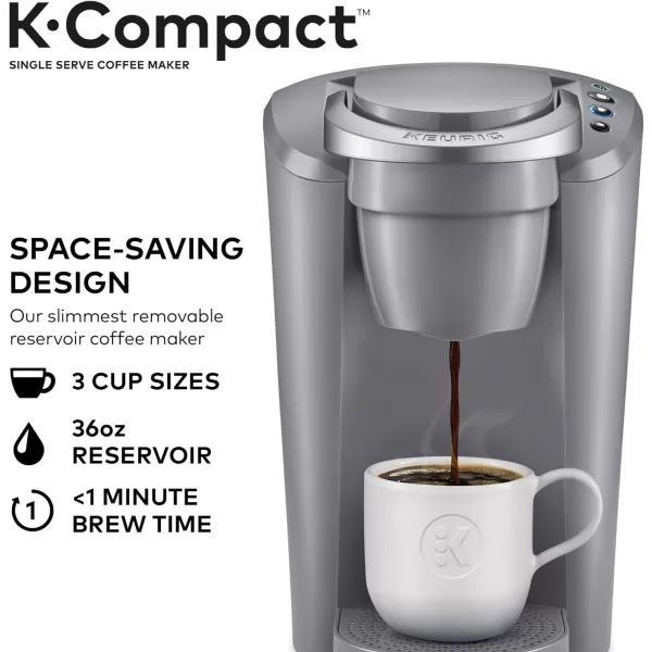 Keurig KCompact SingleServe KCup Pod Coffee Maker BlackGray