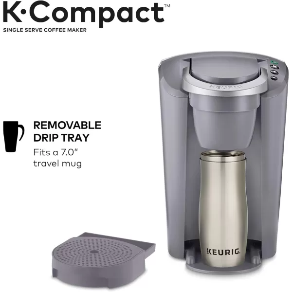 Keurig KCompact SingleServe KCup Pod Coffee Maker BlackGray