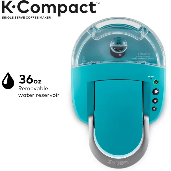 Keurig KCompact SingleServe KCup Pod Coffee Maker BlackTurquoise