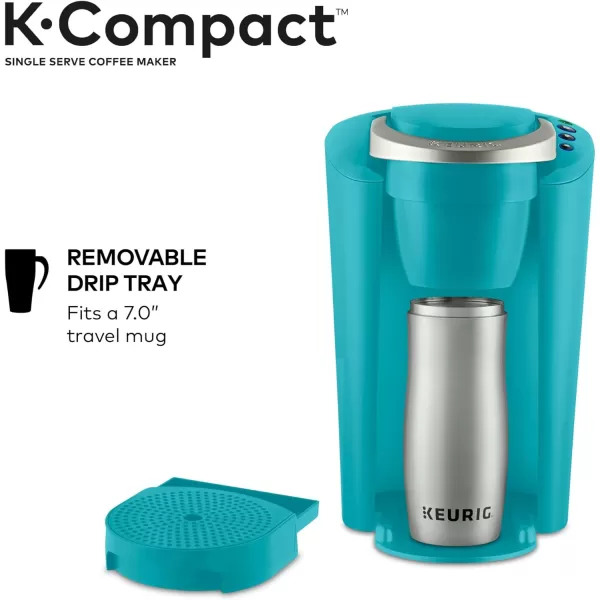 Keurig KCompact SingleServe KCup Pod Coffee Maker BlackTurquoise