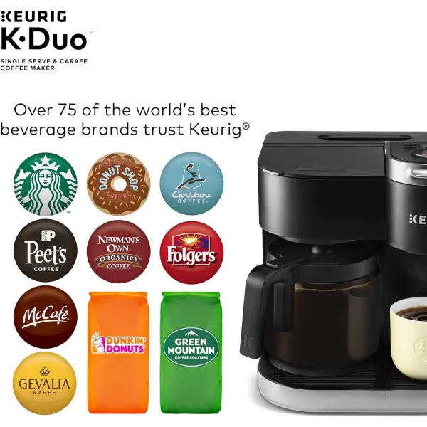 Keurig KDuo Coffee Maker Single Serve KCup Pod and 12 Cup Carafe Brewer with Green Mountain Favorites Collection KCup Pods 40 countKeurig KDuo Coffee Maker Single Serve KCup Pod and 12 Cup Carafe Brewer with Green Mountain Favorites Collection KCup Pods 40 count