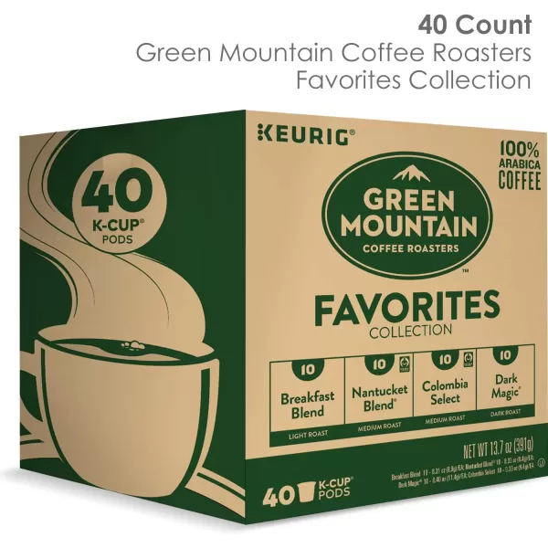 Keurig KDuo Coffee Maker Single Serve KCup Pod and 12 Cup Carafe Brewer with Green Mountain Favorites Collection KCup Pods 40 countKeurig KDuo Coffee Maker Single Serve KCup Pod and 12 Cup Carafe Brewer with Green Mountain Favorites Collection KCup Pods 40 count