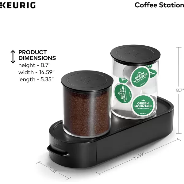 Keurig KDuo Coffee Maker Single Serve KCup Pod and 12 Cup Carafe Brewer with Keurig Station KCup Pod amp Ground Coffee Storage Unit BlackKeurig KDuo Coffee Maker Single Serve KCup Pod and 12 Cup Carafe Brewer with Keurig Station KCup Pod amp Ground Coffee Storage Unit Black