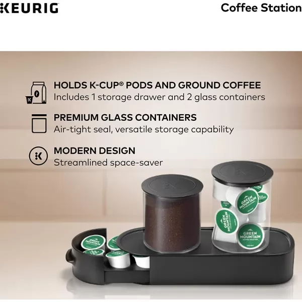 Keurig KDuo Coffee Maker Single Serve KCup Pod and 12 Cup Carafe Brewer with Keurig Station KCup Pod amp Ground Coffee Storage Unit BlackKeurig KDuo Coffee Maker Single Serve KCup Pod and 12 Cup Carafe Brewer with Keurig Station KCup Pod amp Ground Coffee Storage Unit Black