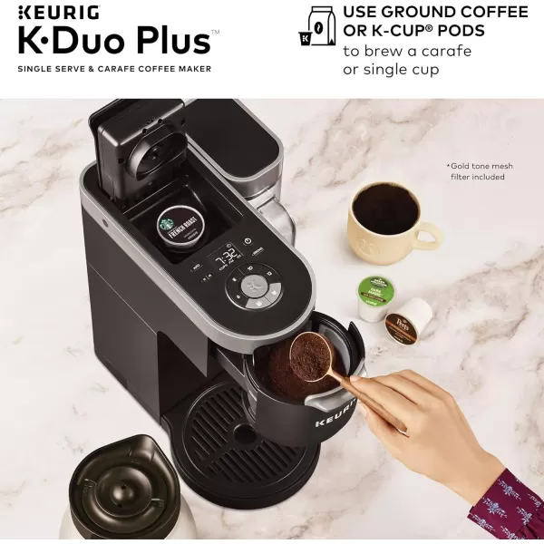 Keurig KDuo Plus Coffee Maker Single Serve KCup Pod and 12 Cup Carafe Brewer with Green Mountain Favorites Collection KCup Pods 40 countKeurig KDuo Plus Coffee Maker Single Serve KCup Pod and 12 Cup Carafe Brewer with Green Mountain Favorites Collection KCup Pods 40 count