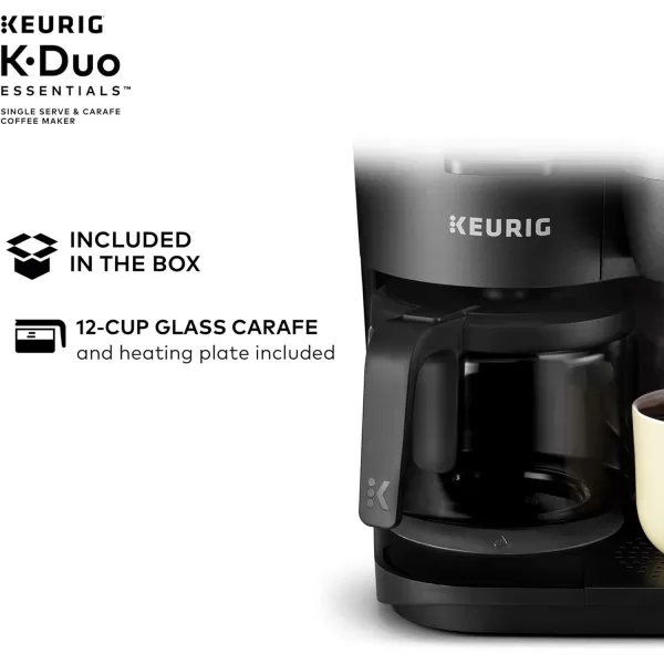 Keurig KDuo Single Serve KCup Pod amp Carafe Coffee Maker BlackKeurig KDuo Single Serve KCup Pod amp Carafe Coffee Maker Black