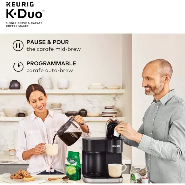 Keurig KDuo Single Serve KCup Pod amp Carafe Coffee Maker BlackKeurig KDuo Single Serve KCup Pod amp Carafe Coffee Maker Black