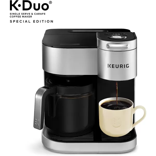 Keurig KDuo Special Edition Single Serve KCup Pod amp Carafe Coffee Maker SilverKeurig KDuo Special Edition Single Serve KCup Pod amp Carafe Coffee Maker Silver