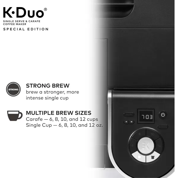 Keurig KDuo Special Edition Single Serve KCup Pod amp Carafe Coffee Maker SilverKeurig KDuo Special Edition Single Serve KCup Pod amp Carafe Coffee Maker Silver