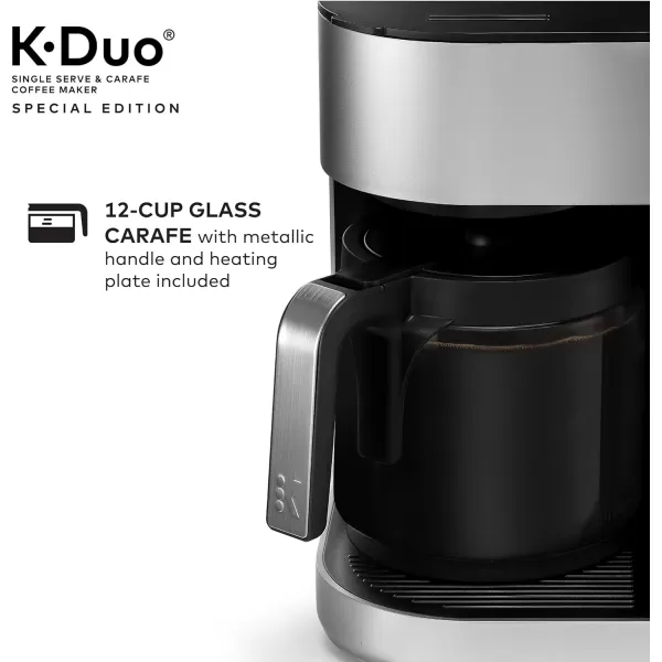 Keurig KDuo Special Edition Single Serve KCup Pod amp Carafe Coffee Maker SilverKeurig KDuo Special Edition Single Serve KCup Pod amp Carafe Coffee Maker Silver