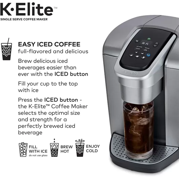 Keurig KElite Coffee Maker Single Serve KCup Pod Coffee Brewer Brushed Silver and Keurig 14 oz Contigo AUTOSEAL Travel Mug SilverKeurig KElite Coffee Maker Single Serve KCup Pod Coffee Brewer Brushed Silver and Keurig 14 oz Contigo AUTOSEAL Travel Mug Silver